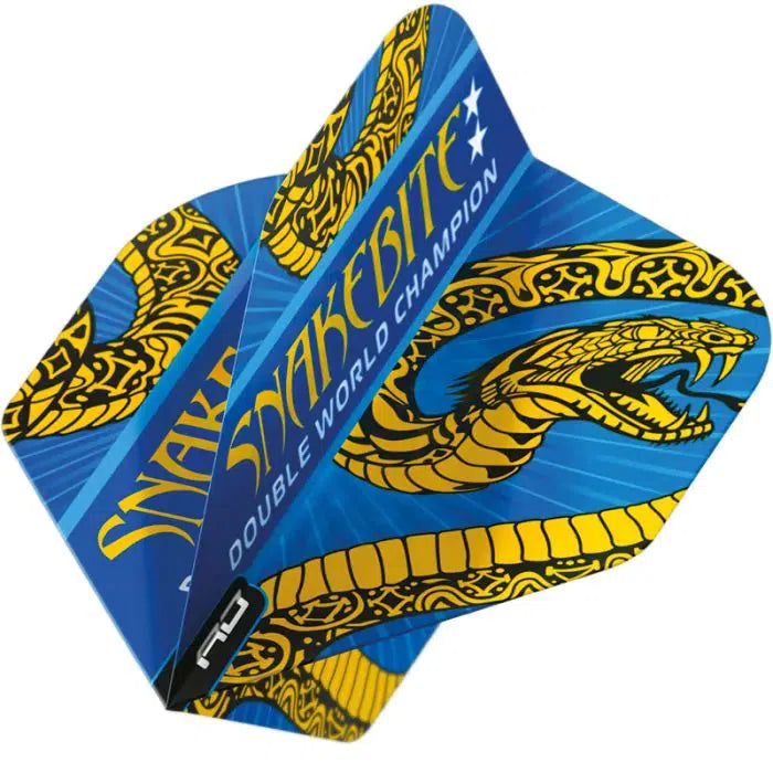 Red Dragon Hardcore Ionic Snakebite Blue and Gold Flights