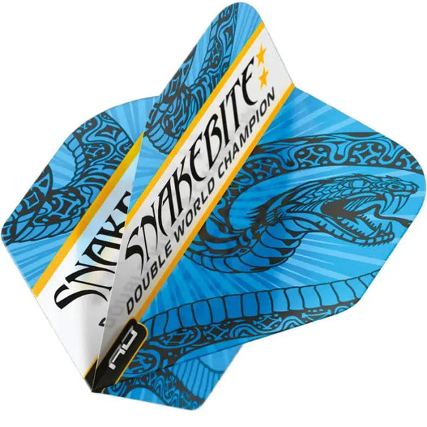 Red Dragon Hardcore Ionic Snakebite Blue & White Flights-1-Premier Darts