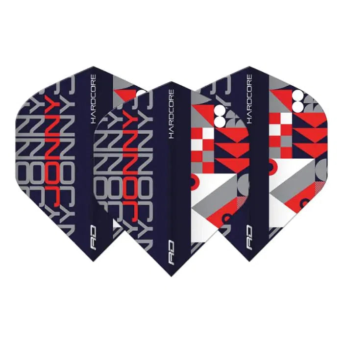 Red Dragon Hardcore Jonny Stack Black and Red Flights