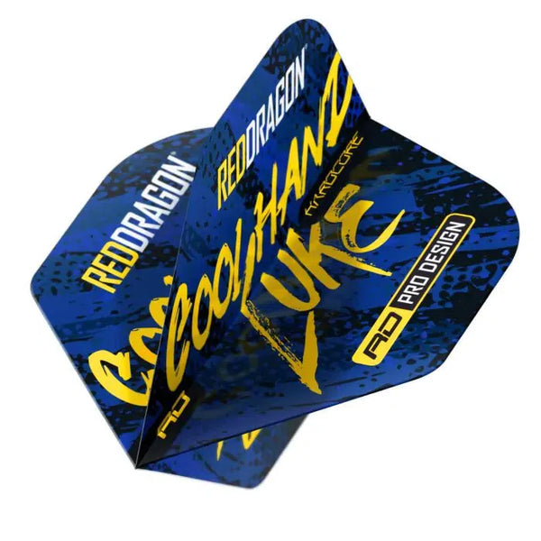 Red Dragon Hardcore Luke Humphries Signature Blue Standard Flights-1-Premier Darts