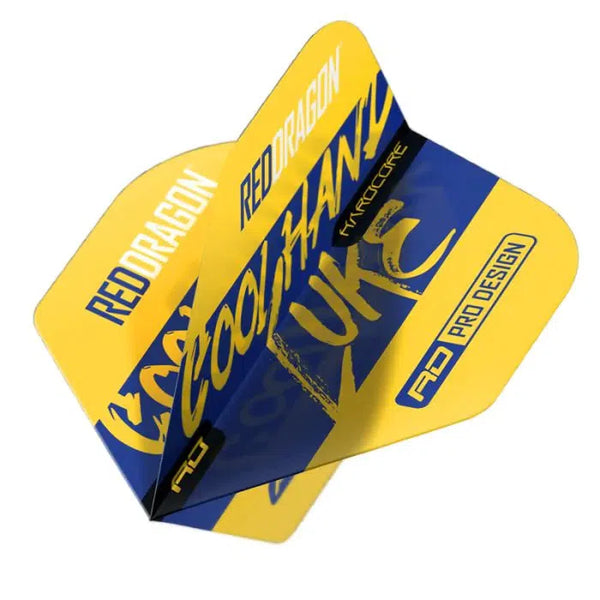 Red Dragon Hardcore Luke Humphries Signature Yellow Standard Flights-1-Premier Darts