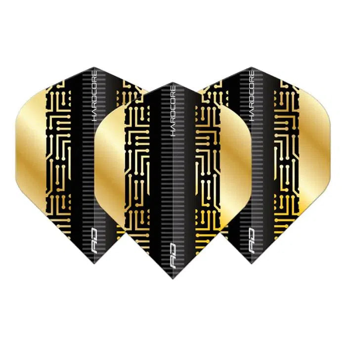 Red Dragon Hardcore Premium Gold and Black Maze Flights