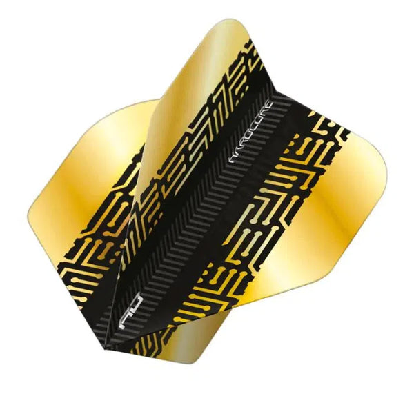 Red Dragon Hardcore Premium Gold & Black Maze Flights-1-Premier Darts
