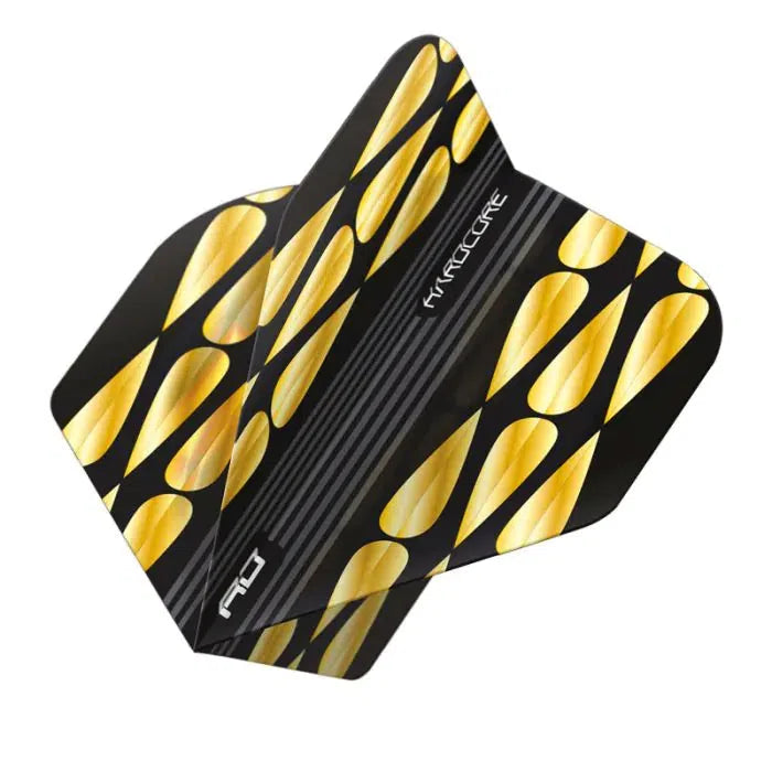 Red Dragon Hardcore Premium Gold and Black Teardrop Flights