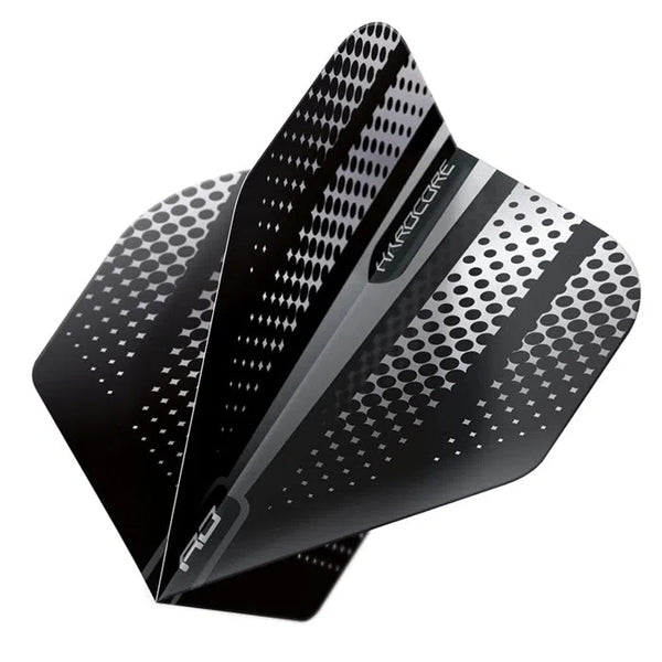 Red Dragon Hardcore Radical Black Flash Standard Flights-1-Premier Darts