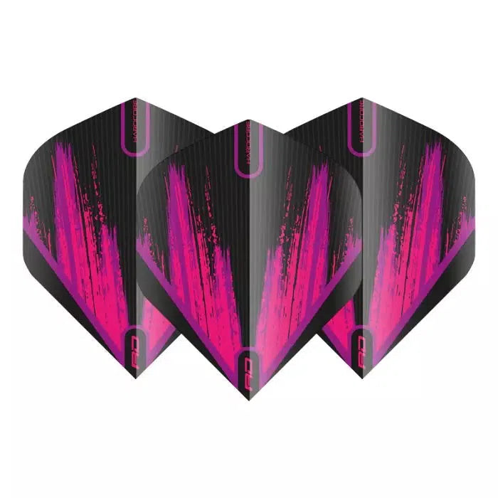 Red Dragon Hardcore Radical Black and Pink Standard Flights