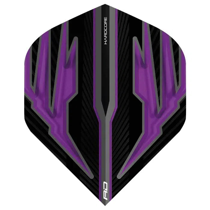 Red Dragon Hardcore Radical Black and Purple Standard Flights