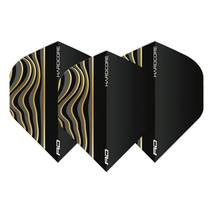 Red Dragon Hardcore Radical Black Wave Standard Flights