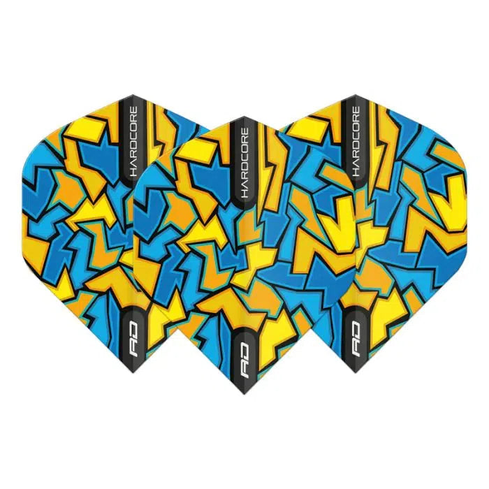 Red Dragon Hardcore Radical Blue Crackle Standard Flights