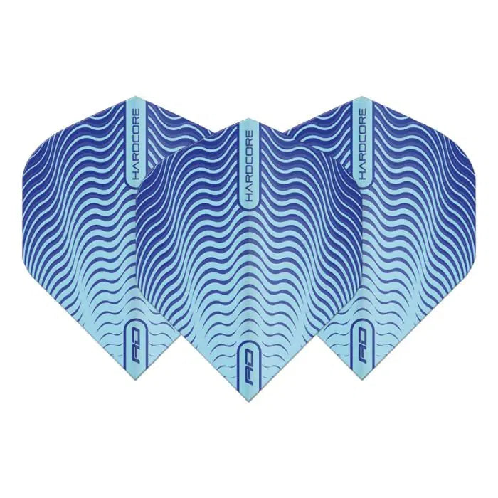 Red Dragon Hardcore Radical Blue Wave Shimmer Standard Flights