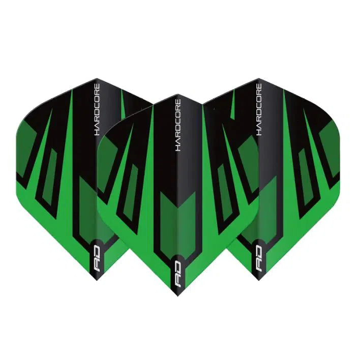 Red Dragon Hardcore Radical Green and Black Fan Standard Flights