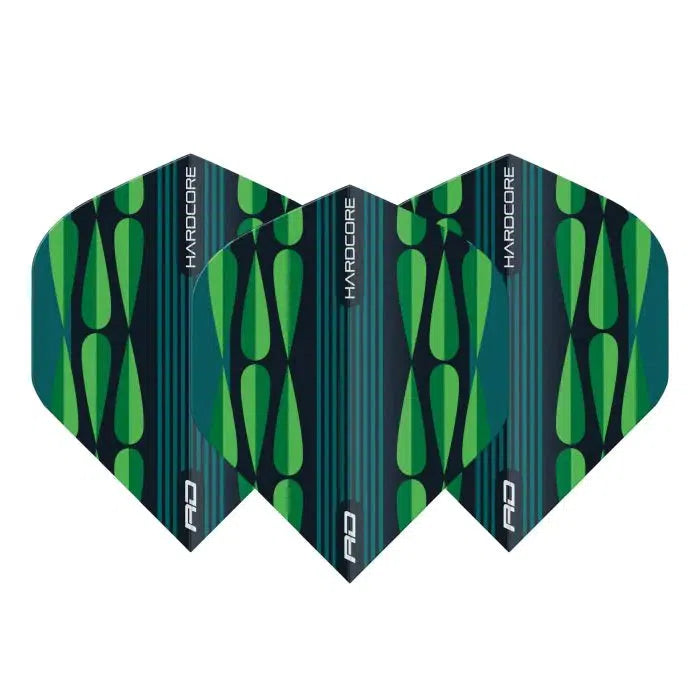 Red Dragon Hardcore Radical Green Teardrop Standard Flights