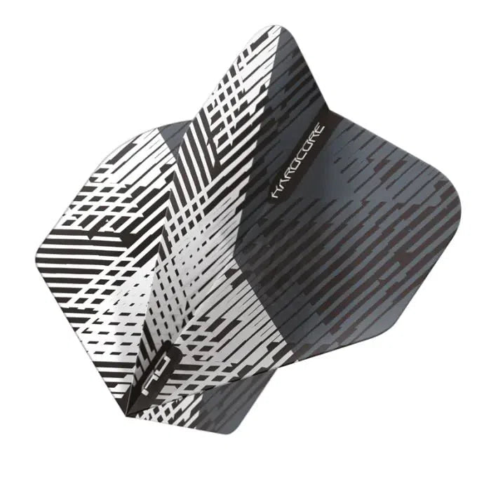 Red Dragon Hardcore Radical Grey and Black Fleck Standard Flights