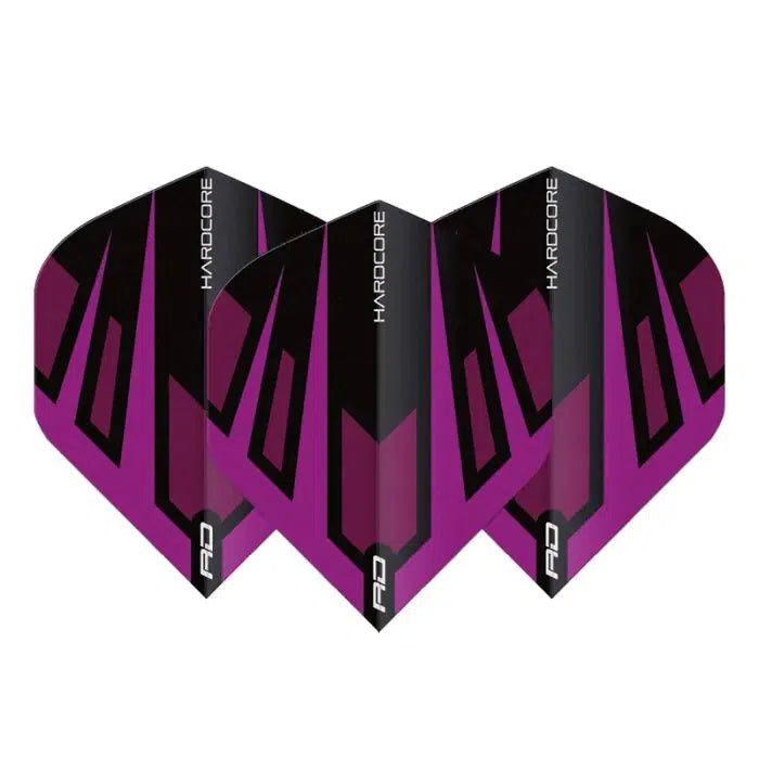 Red Dragon Hardcore Radical Purple and Black Fan Standard Flights
