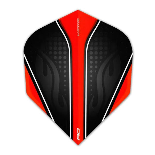 Red Dragon Hardcore Radical Red Standard Flights-1-Premier Darts