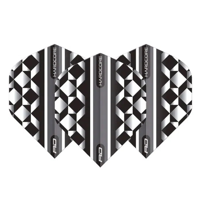 Red Dragon Hardcore Radical White and Black Geometric Standard Flights