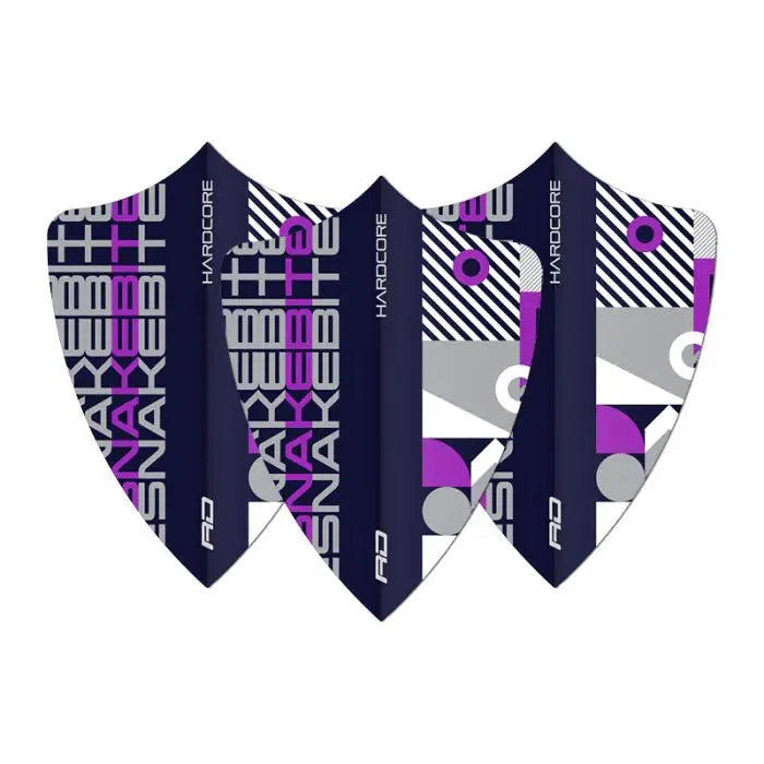 Red Dragon Hardcore Snakebite Black Stack Freestyle Flights