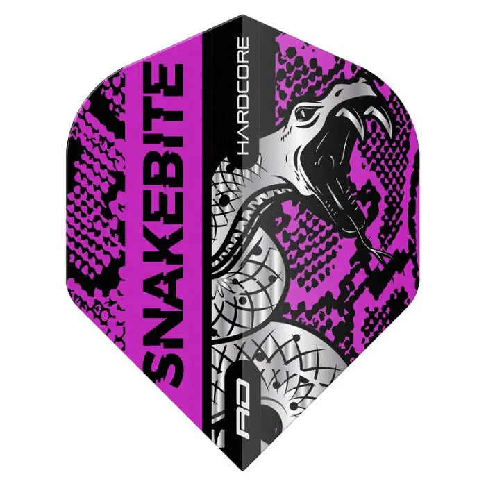Red Dragon Hardcore Snakebite Coiled Snake Purple Flights