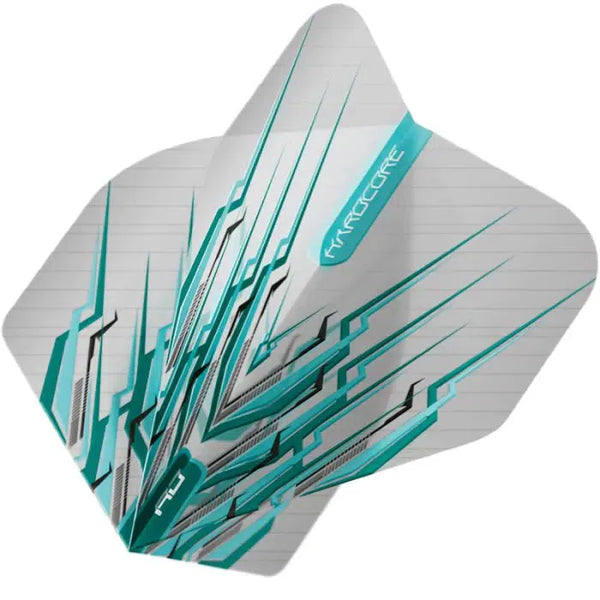 Red Dragon Hardcore Snakebite Light Blue Mohawk Flights-1-Premier Darts