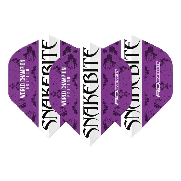 Red Dragon Hardcore Snakebite World Champion 2020 Purple and White Flights