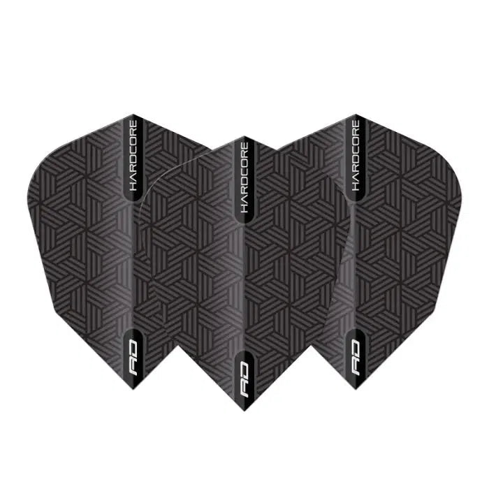 Red Dragon Hardcore VStandard Black Dart Flights