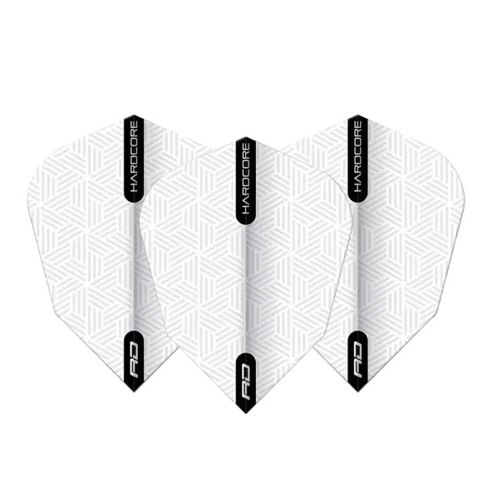 Red Dragon Hardcore VStandard White Dart Flights