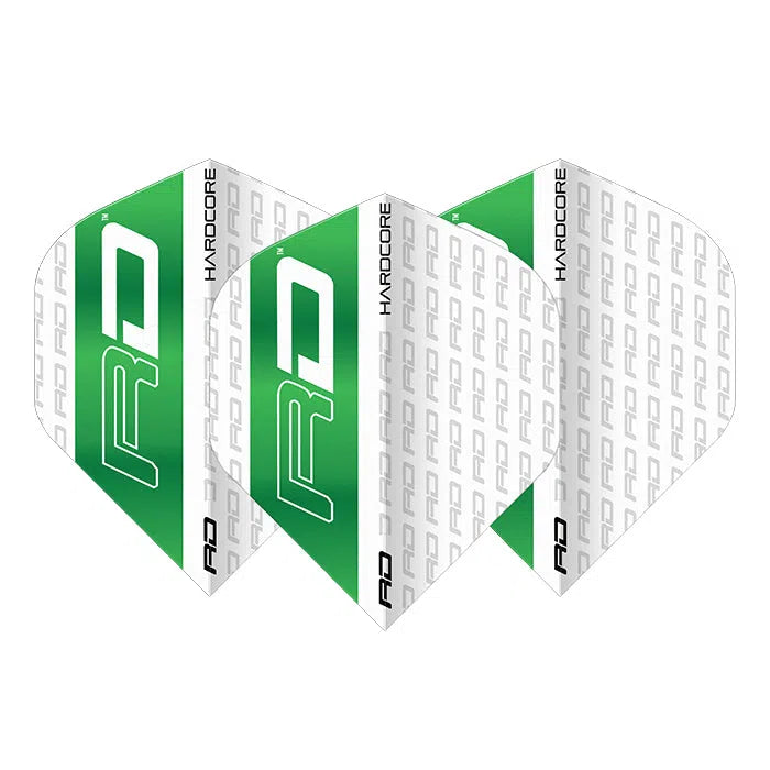 Red Dragon Hardcore XT White and Green RD Flights