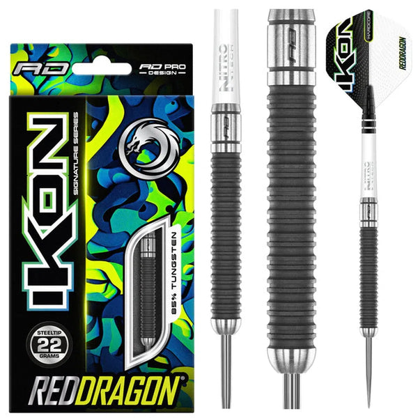 Red Dragon Ikon 1.4 85% Tungsten Steel Tip Darts-1-22 GRAM-Premier Darts