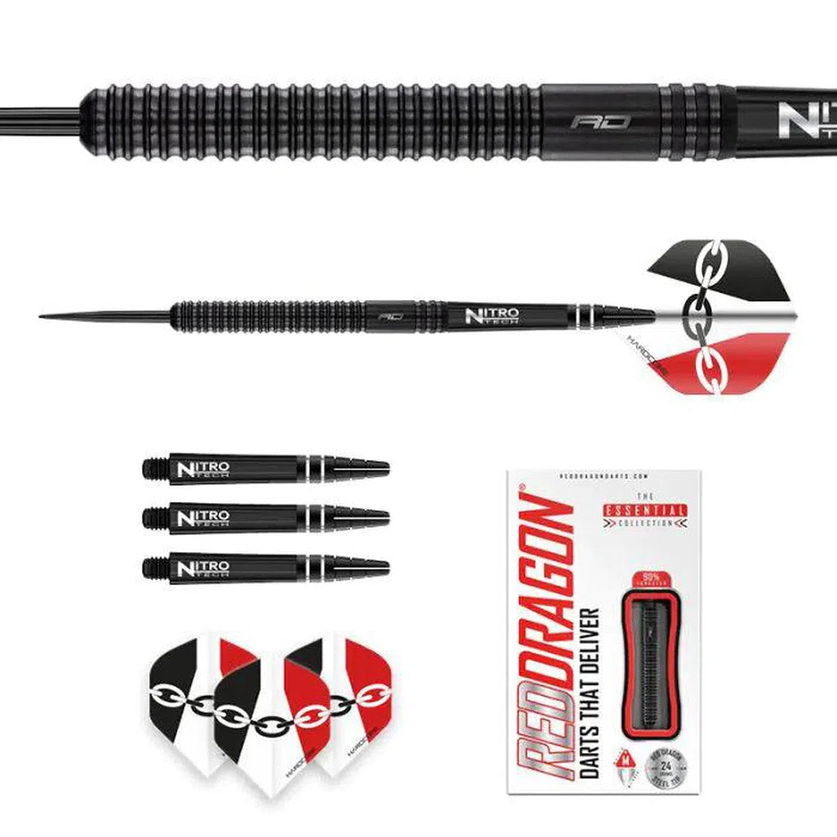 Red Dragon Jamie Hughes SE 90% Tungsten Steel Tip Darts