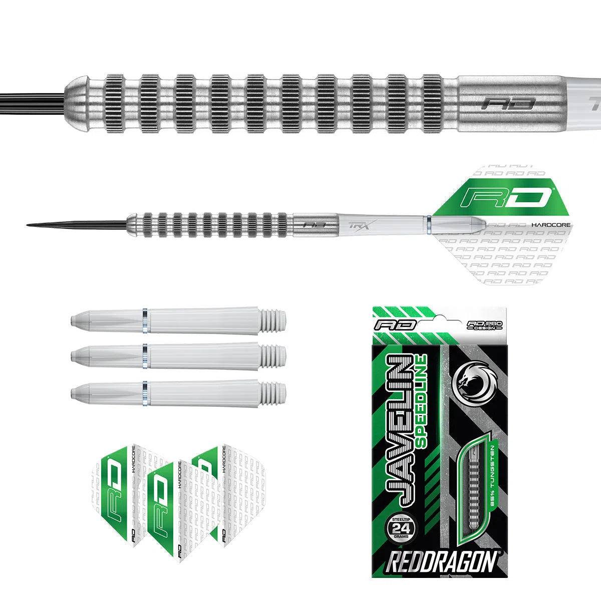 Red Dragon Javelin Speedline 85% Tungsten Steel Tip Darts