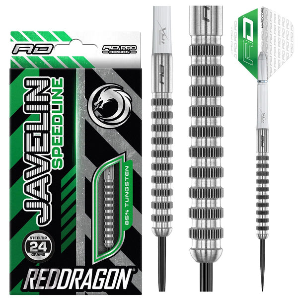 Red Dragon Javelin Speedline 85% Tungsten Steel Tip Darts-1-24 GRAM-Premier Darts