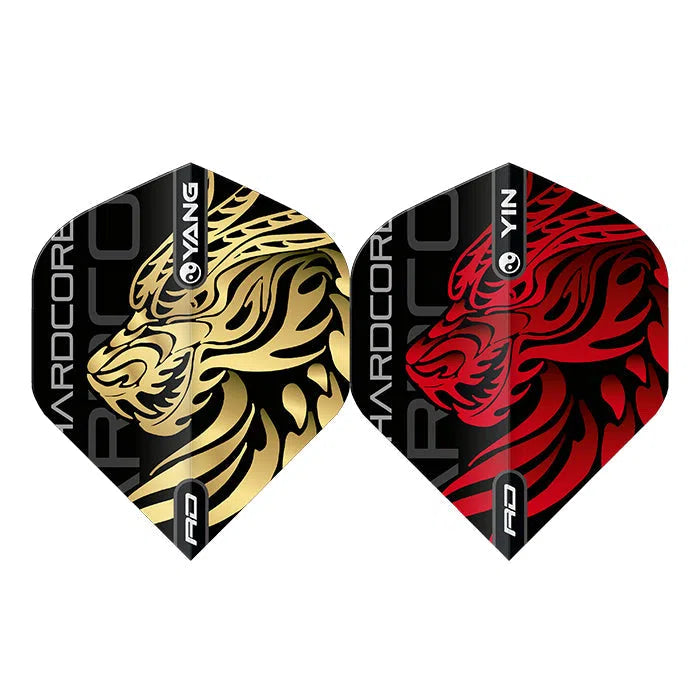 Red Dragon Jonny Clayton Gold and Red Yin Yang Flights