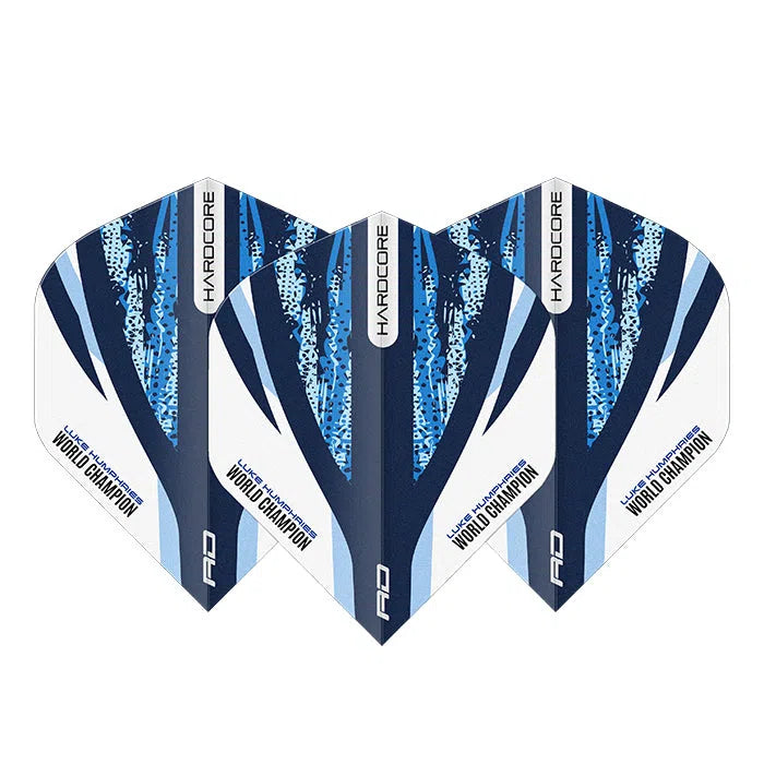 Red Dragon Luke Humphries Hardcore White and Blue Standard Flights