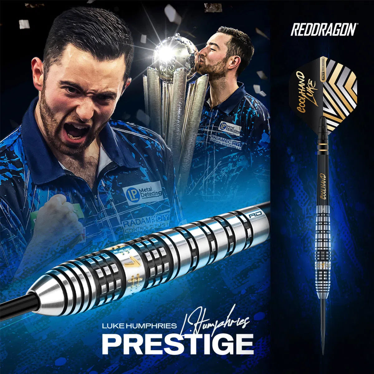 Red Dragon Luke Humphries Prestige 90% Tungsten Steel Tip Darts