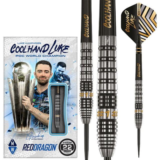 Red Dragon Luke Humphries Prestige 90% Tungsten Steel Tip Darts