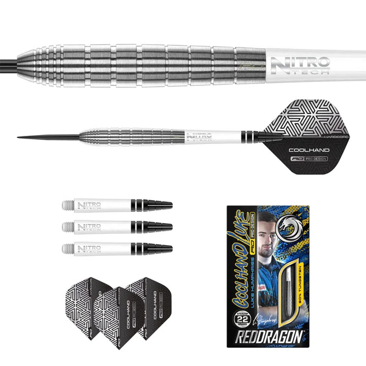 Red Dragon Luke Humphries TX1 90% Tungsten Steel Tip Darts
