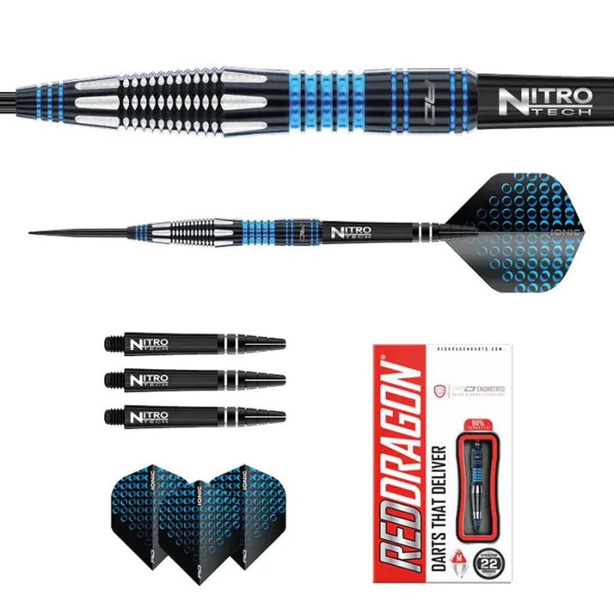 Red Dragon Marlin 90% Tungsten Steel Tip Darts