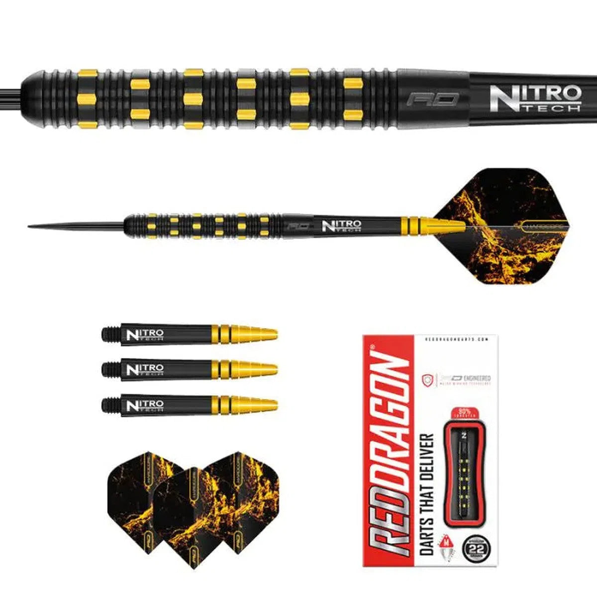 Red Dragon Nirvana 90% Tungsten Steel Tip Darts