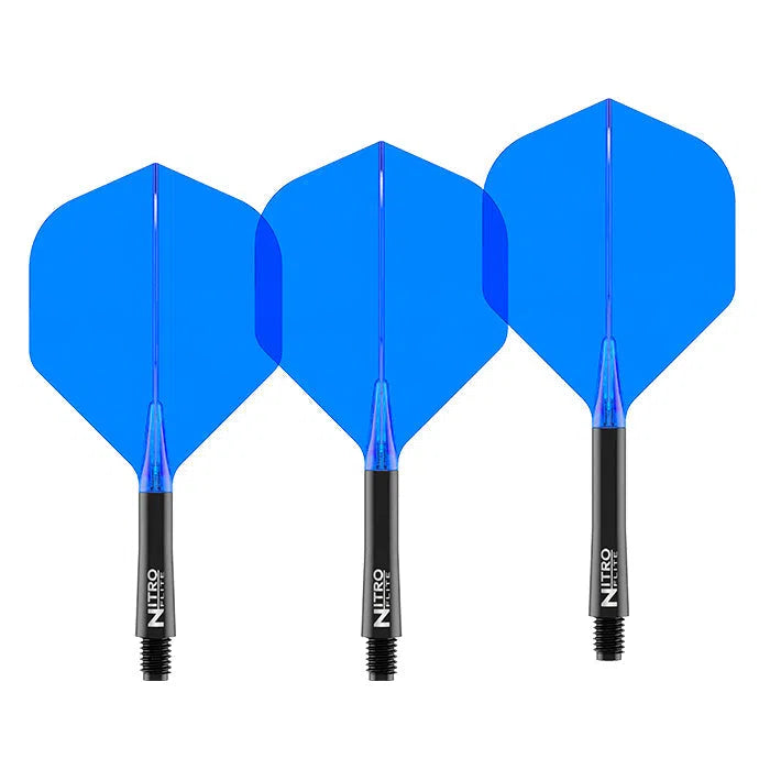 Red Dragon Nitro Flite - Integrated Flight and Shaft-15-Black-Short-Premier Darts