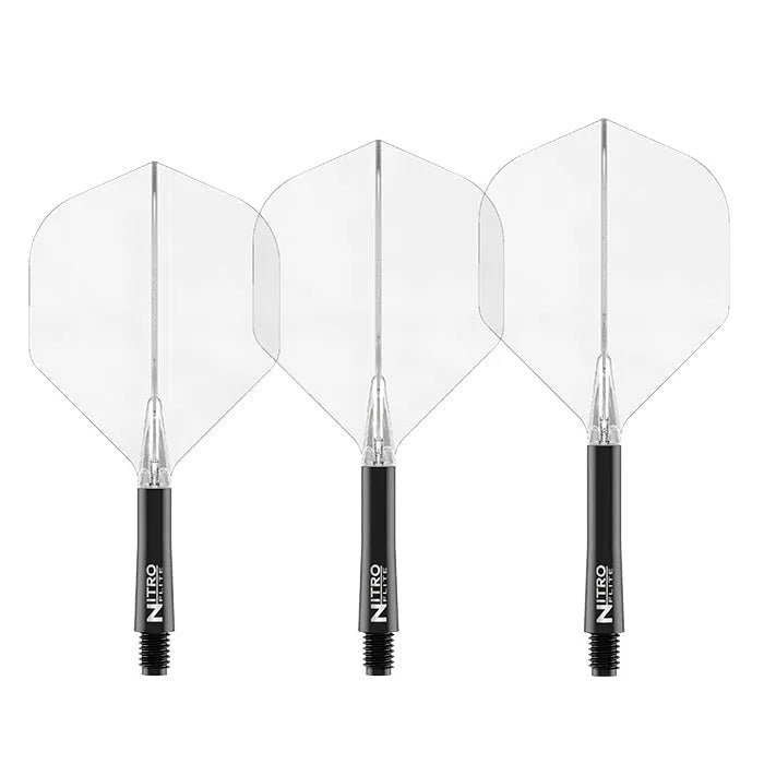 Red Dragon Nitro Flite - Integrated Flight and Shaft-23-Black-Short-Premier Darts