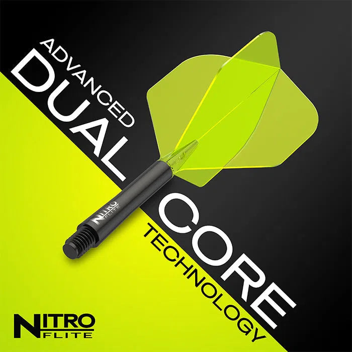 Red Dragon Nitro Flite - Integrated Flight and Shaft-35-Black-Short-Premier Darts