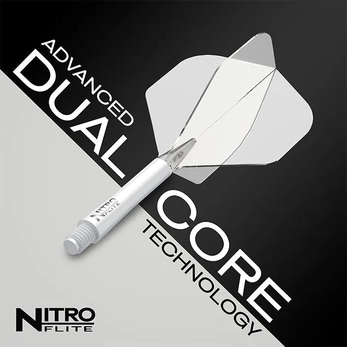 Red Dragon Nitro Flite - Integrated Flight and Shaft-43-Black-Short-Premier Darts