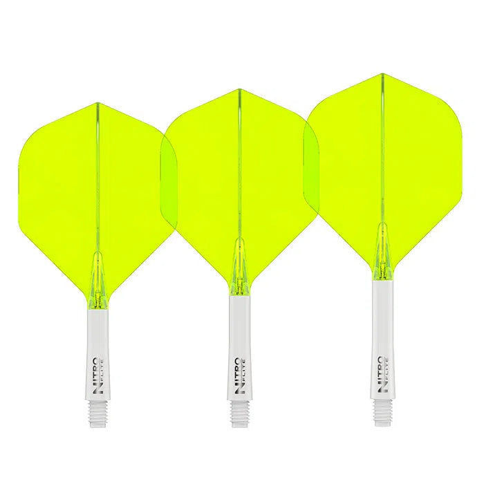 Red Dragon Nitro Flite - Integrated Flight and Shaft-101-Black-Short-Premier Darts
