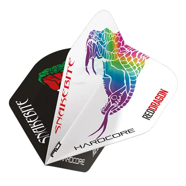 Red Dragon Peter Wright Black & White Yin Yang Flights-1-Premier Darts