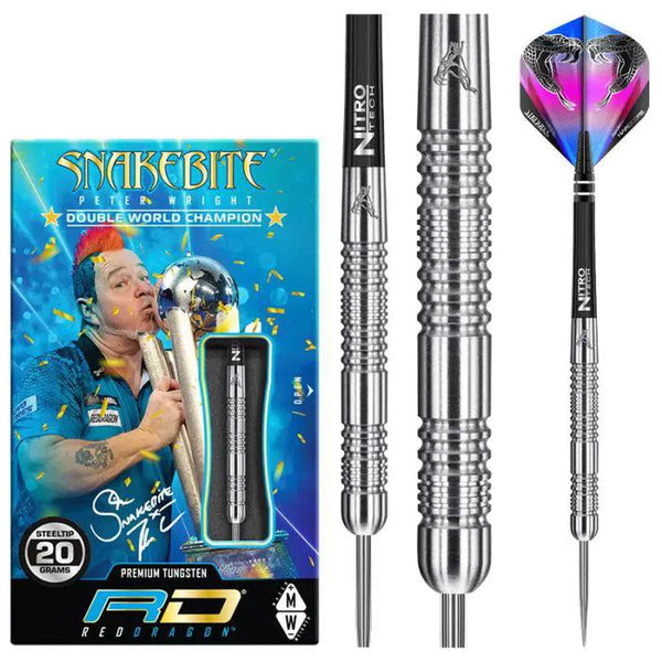 Red Dragon Peter Wright Euro 11 85% Tungsten Steel Tip Darts-1-24 GRAM-Premier Darts