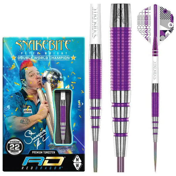 Red Dragon Peter Wright PL15 Medusa 90% Tungsten Steel Tip Darts-1-22 GRAM-Premier Darts