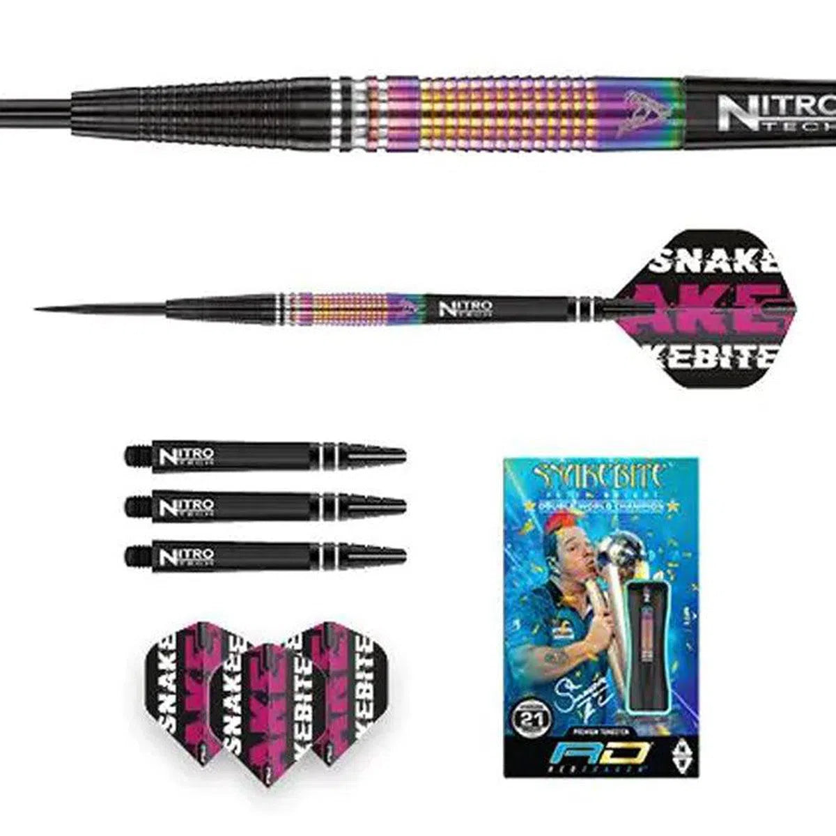 Red Dragon Peter Wright World Champion Tapered SE 90% Tungsten Steel Tip Darts