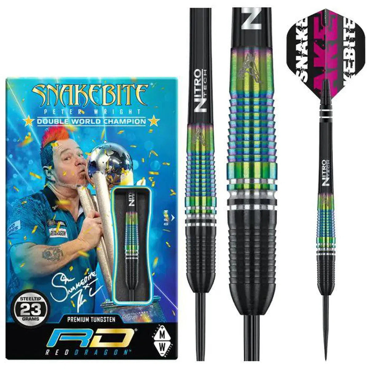 Red Dragon Peter Wright World Champion Torpedo SE 90% Tungsten Steel Tip Darts