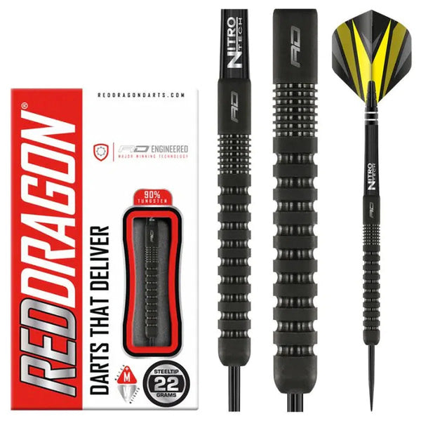 Red Dragon Phantom Style 1 90% Tungsten Steel Tip Darts-1-20 GRAM-Premier Darts