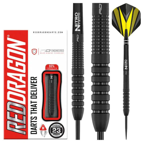 Red Dragon Phantom Style 2 90% Tungsten Steel Tip Darts-1-23 GRAM-Premier Darts